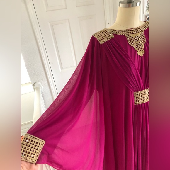 Women Kaftan Long Maxi Dress. - Picture 4 of 14